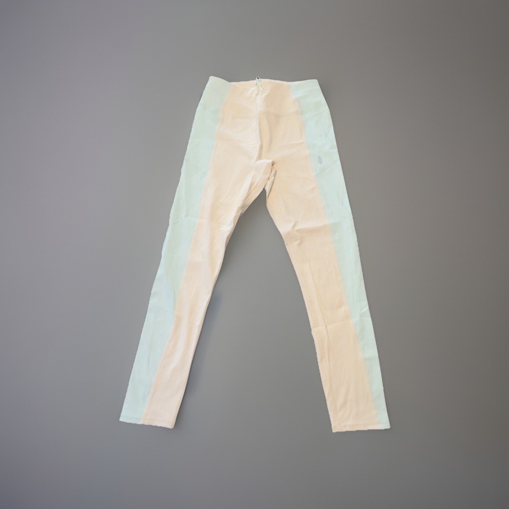 FP Movement Find Your Way Colorblock Leggings Eggnog/Salt Water  Sz M